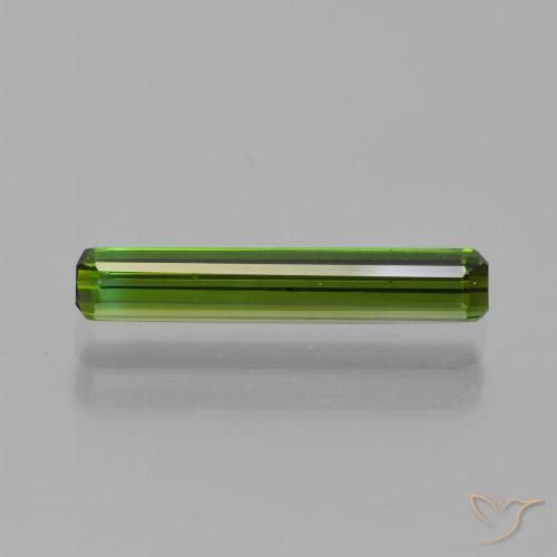 0.87ct طبيعي أخضر ترابى تورمالين, قص الزمرد, VVS
