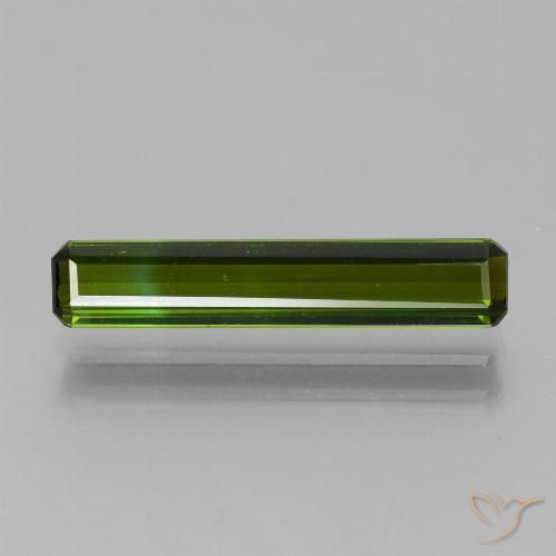 2.05ct طبيعي أخضر متوسط تورمالين, قص الزمرد, VVS