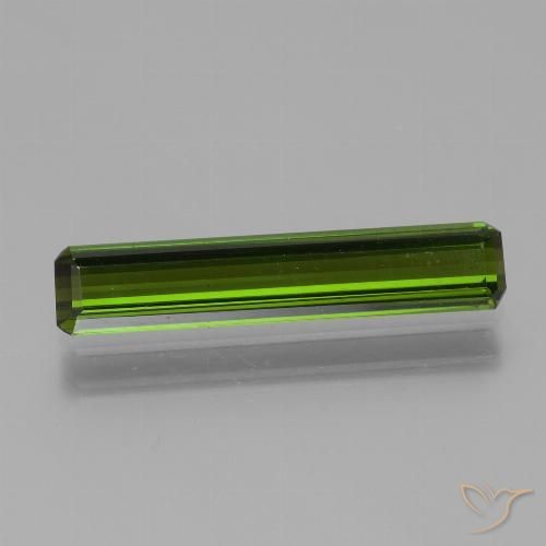 1.72ct طبيعي أخضر الطحالب البحرية تورمالين, قص الزمرد, VVS