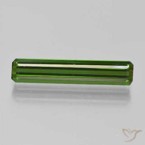 1.95ct طبيعي أخضر داكن-متوسط تورمالين, قص الزمرد, VVS