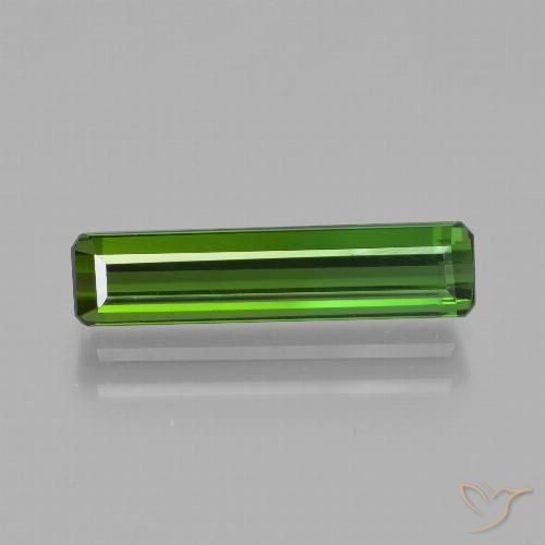 2.08ct طبيعي أخضر الغابات تورمالين, قص الزمرد, VVS-VS