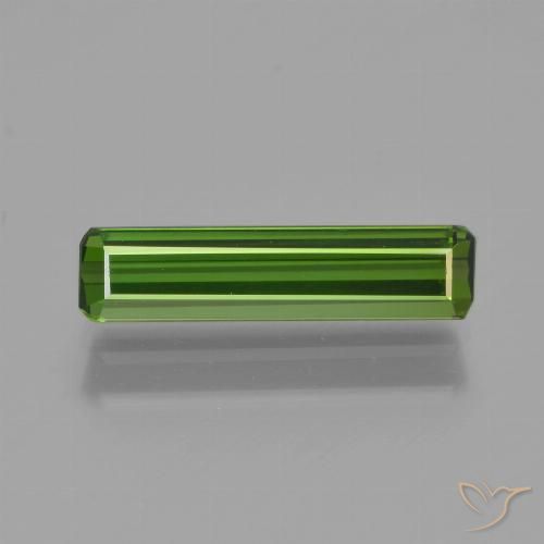 1.28ct طبيعي أخضر غامق تورمالين, قص الزمرد, VVS