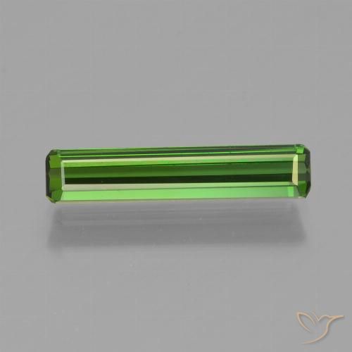 1.03ct طبيعي أخضر متوسط تورمالين, قص الزمرد, VVS