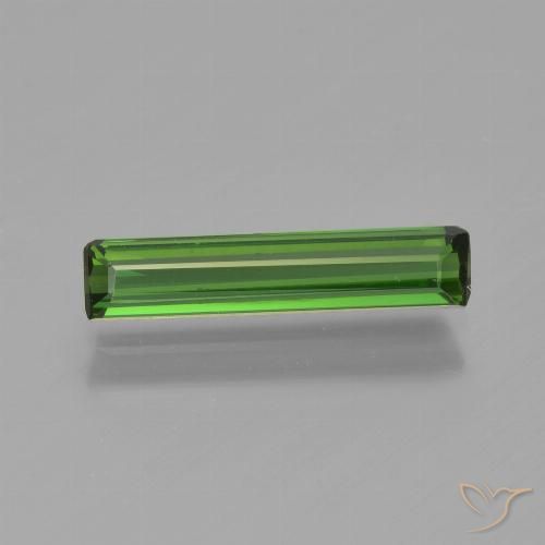 0.94ct طبيعي الأخضر الغامق تورمالين, قص الزمرد, VVS-VS