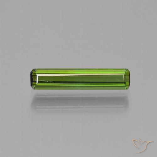 1.01ct طبيعي أخضر حيوي تورمالين, قص الزمرد, VVS-VS