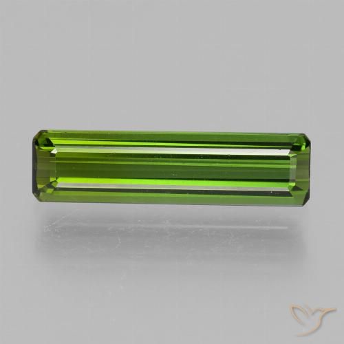 1.72ct طبيعي أخضر متوسط تورمالين, قص الزمرد, VVS-VS