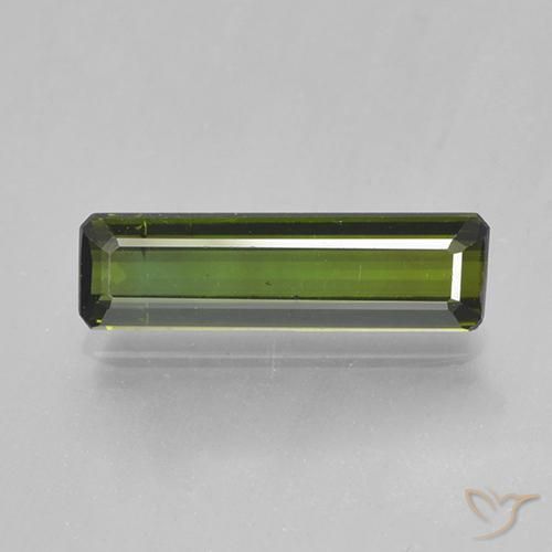 1.41ct طبيعي أخضر الغابات تورمالين, قص الزمرد, VVS-VS
