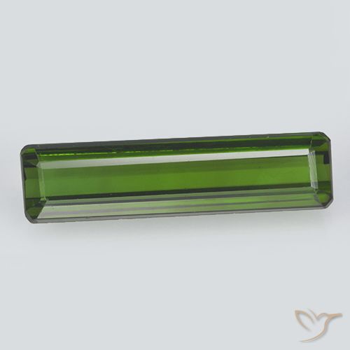 2.07ct طبيعي أخضر غامق تورمالين, ثمانى / قصة زمرد, VVS-VS, Photo A