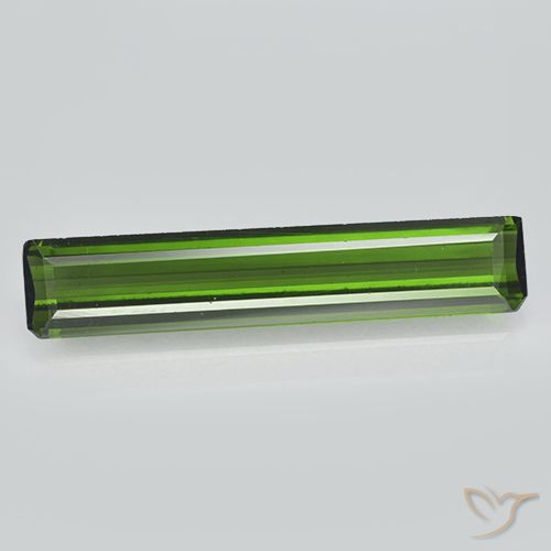 1.94ct طبيعي أخضر ترابى تورمالين, قص الزمرد, VVS-VS