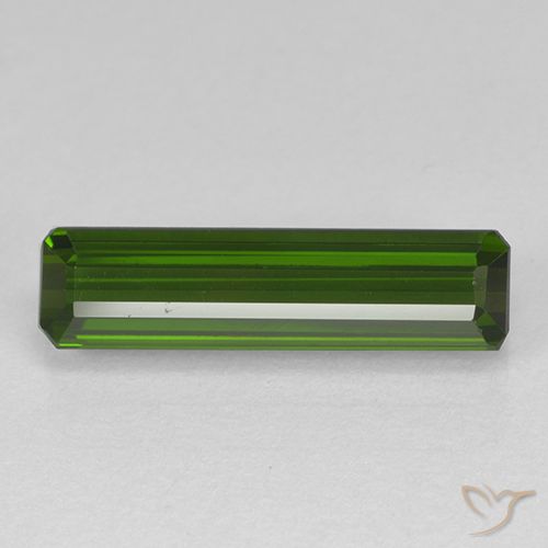 2.16ct طبيعي أخضر الغابات تورمالين, قص الزمرد, VVS