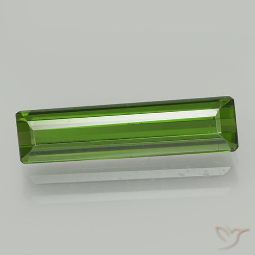 1.93ct طبيعي أخضر غامق تورمالين, قص الزمرد, VVS-VS