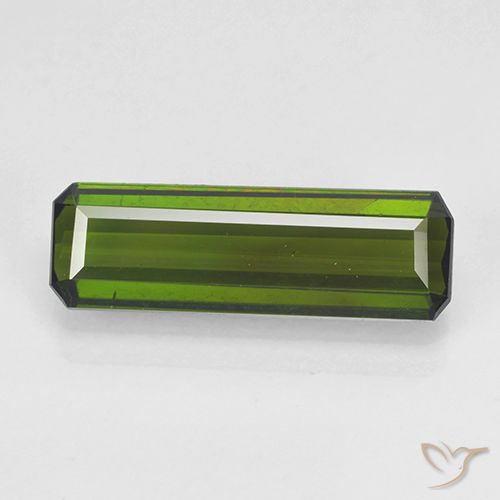 2.18ct طبيعي أخضر الطحالب البحرية تورمالين, قص الزمرد, VVS-VS