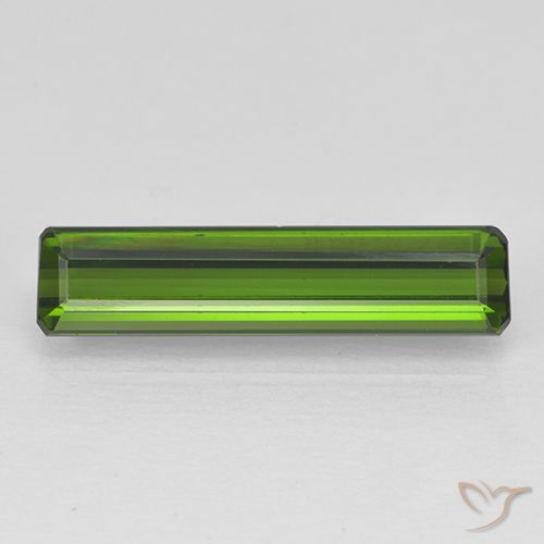 2.09ct طبيعي أخضر الطحالب البحرية تورمالين, قص الزمرد, VVS-VS