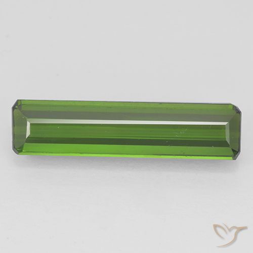 1.92ct طبيعي أخضر غامق تورمالين, قص الزمرد, VVS-VS