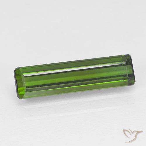 1.68ct طبيعي أخضر غامق تورمالين, قص الزمرد, VVS-VS