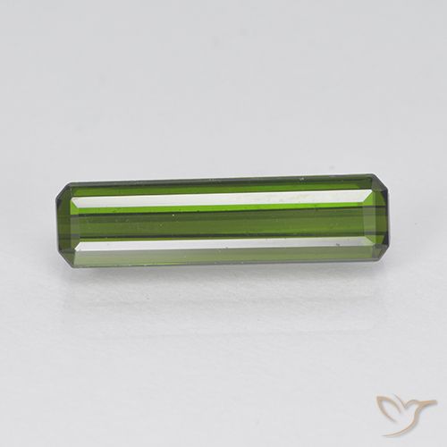 1.77ct طبيعي أخضر الطحالب البحرية تورمالين, قص الزمرد, VVS