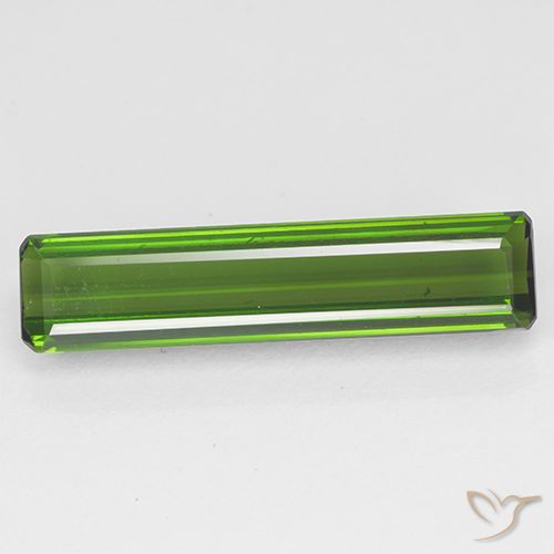 2.71ct طبيعي أخضر غامق تورمالين, قص الزمرد, VVS-VS