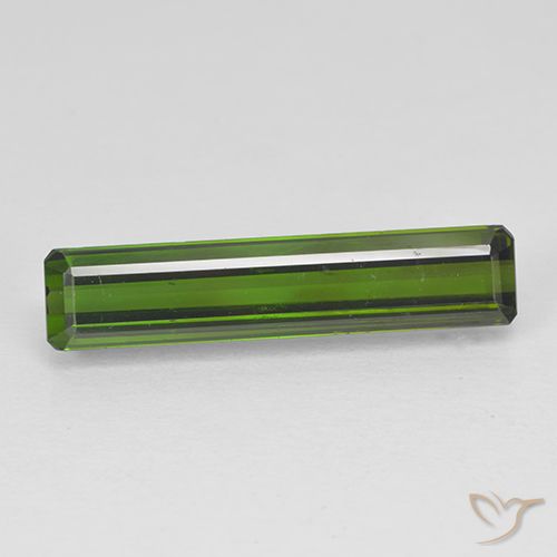 2.47ct طبيعي أخضر غامق تورمالين, قص الزمرد, VVS-VS