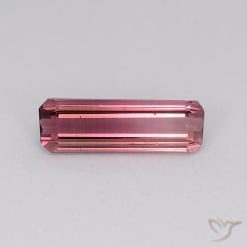 2.18ct طبيعي وردى غامق تورمالين, قص الزمرد, VVS-VS