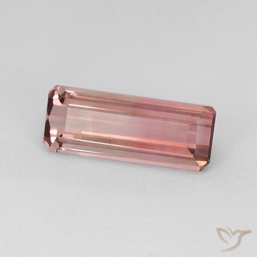 3.37ct طبيعي وردى برتقالى تورمالين, قص الزمرد, VVS-VS