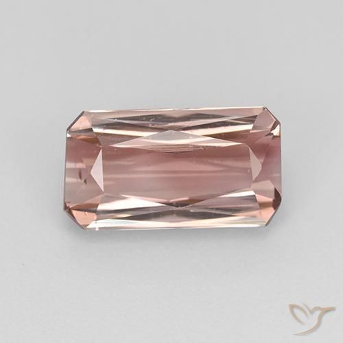 1.84ct طبيعي وردى برتقالى تورمالين, قص الزمرد, قليلا جدا