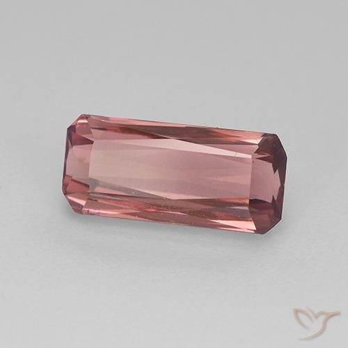 1.54ct طبيعي وردى متوسط تورمالين, قص الزمرد, VVS-VS