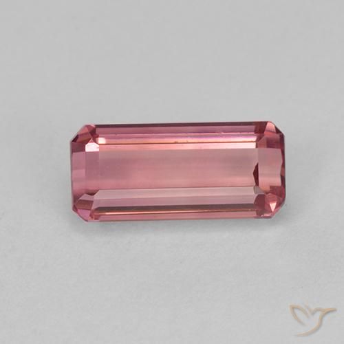 1.03ct طبيعي وردى برتقالى تورمالين, قص الزمرد, VVS-VS