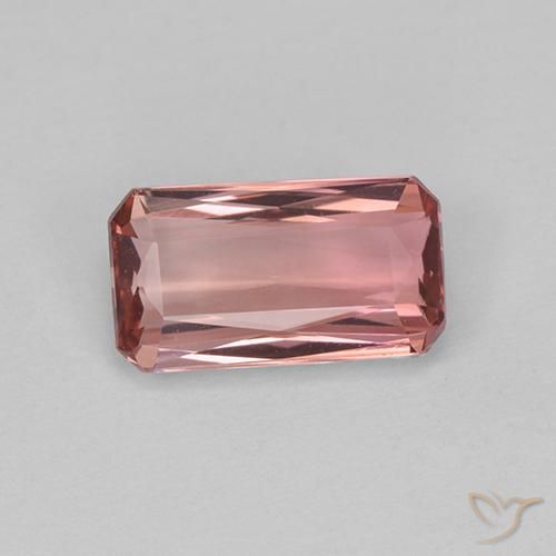 1.21ct طبيعي وردى متوسط تورمالين, قص الزمرد, VVS-VS