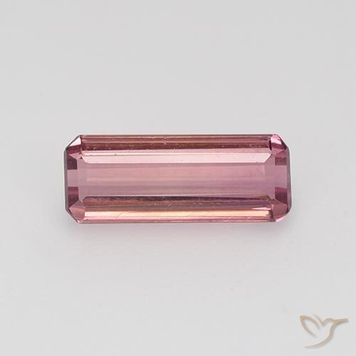 1.06ct طبيعي وردى العلكة فاتح تورمالين, قص الزمرد, VVS
