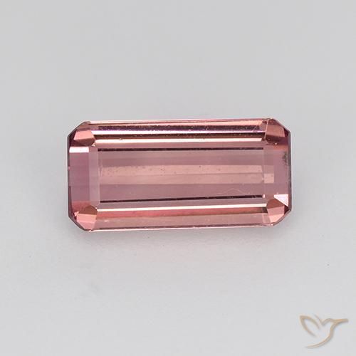 1.32ct طبيعي وردى برتقالى تورمالين, قص الزمرد, VVS