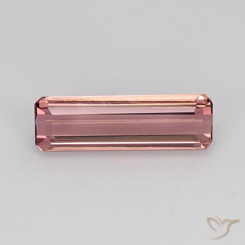 1.45ct طبيعي وردى برتقالى تورمالين, قص الزمرد, VVS