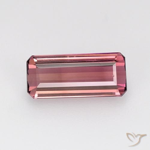 1.61ct طبيعي وردى أرجوانى تورمالين, قص الزمرد, VVS