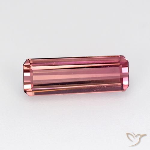 1.84ct طبيعي وردى داكن تورمالين, قص الزمرد, VVS
