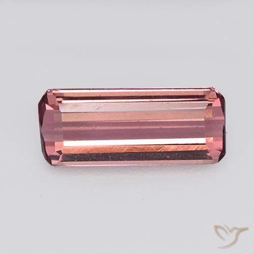 1.10ct طبيعي وردى برتقالى تورمالين, قص الزمرد, VVS