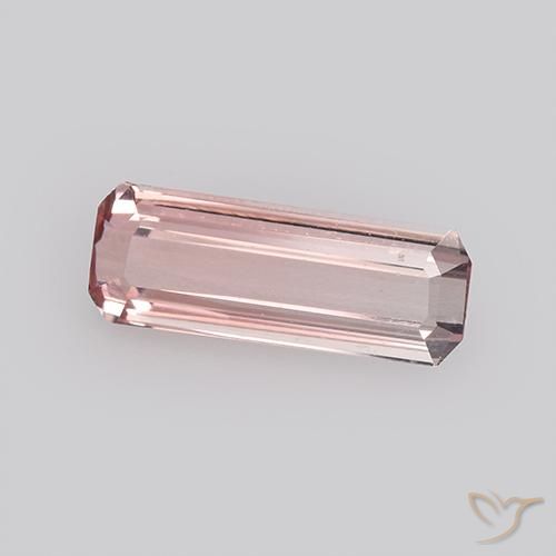 1.17ct طبيعي وردى العلكة فاتح تورمالين, قص الزمرد, VVS