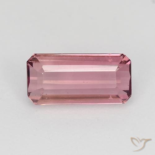 1.18ct طبيعي وردى كثيف تورمالين, قص الزمرد, VVS