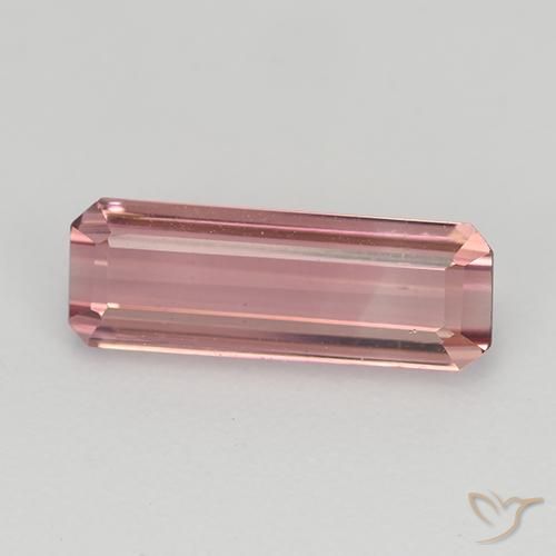 1.64ct طبيعي وردى كثيف تورمالين, قص الزمرد, قليلا جدا