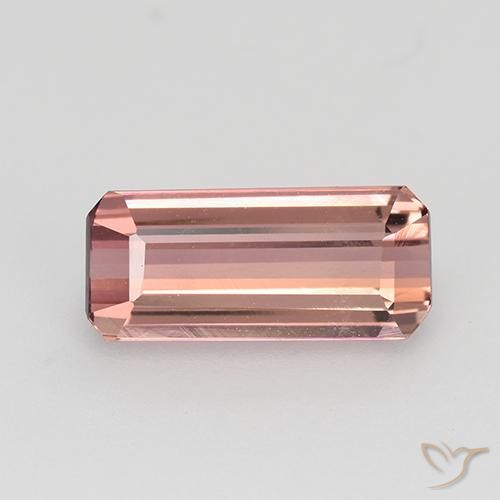 1.26ct طبيعي وردى متوسط تورمالين, قص الزمرد, VVS