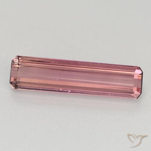 1.24ct طبيعي وردى داكن تورمالين, قص الزمرد, VVS-VS
