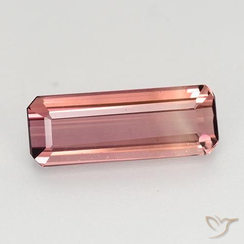 1.65ct طبيعي وردى غامق تورمالين, قص الزمرد, VVS