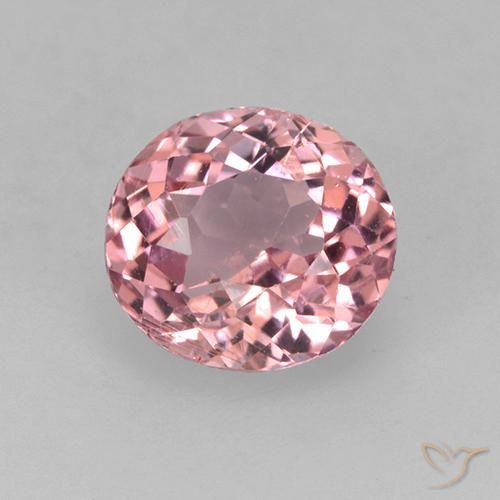 1.35ct طبيعي وردى العلكة فاتح تورمالين, بيضوي, قليلا جدا