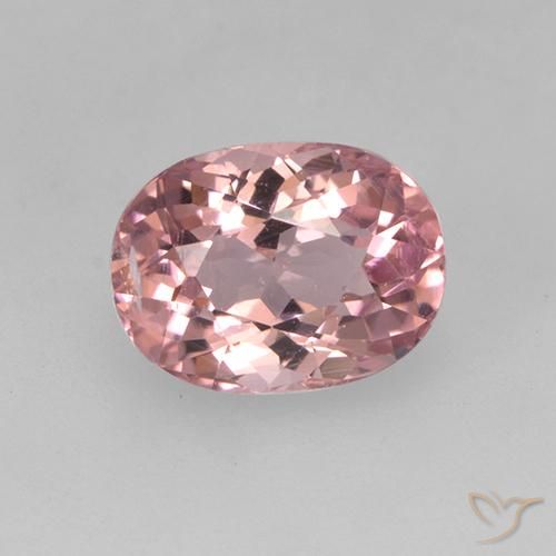 1.41ct طبيعي وردى كثيف تورمالين, بيضوي, قليلا جدا