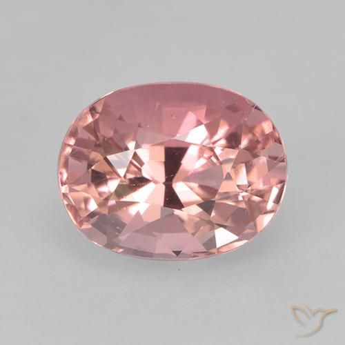 1.63ct طبيعي وردي فاتح تورمالين, بيضوي, VVS-VS