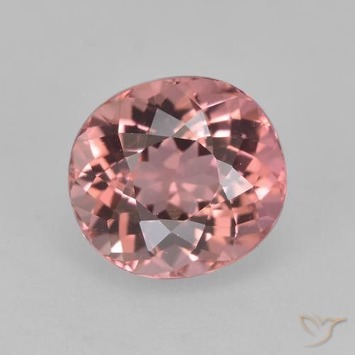1.53ct طبيعي وردي فاتح تورمالين, بيضوي, VVS, Photo A