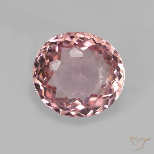 1.61ct طبيعي وردي فاتح تورمالين, بيضوي, VVS-VS