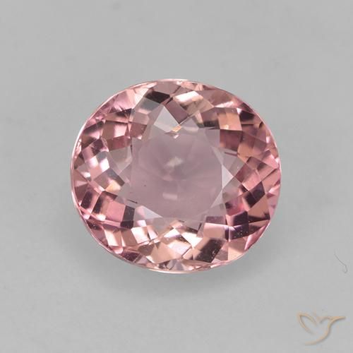 1.45ct طبيعي وردي فاتح تورمالين, بيضوي, VVS-VS