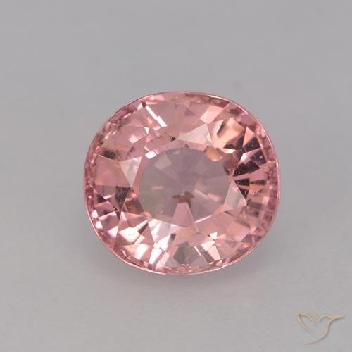 1.61ct طبيعي وردي فاتح تورمالين, بيضوي, VVS-VS
