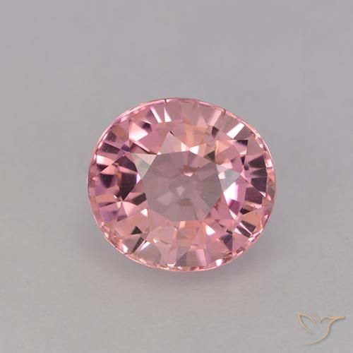1.35ct طبيعي وردي فاتح تورمالين, بيضوي, VVS-VS