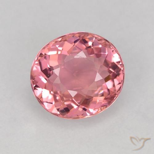 1.49ct طبيعي درجة لون الوردى الفاقع تورمالين, بيضوي, VVS-VS