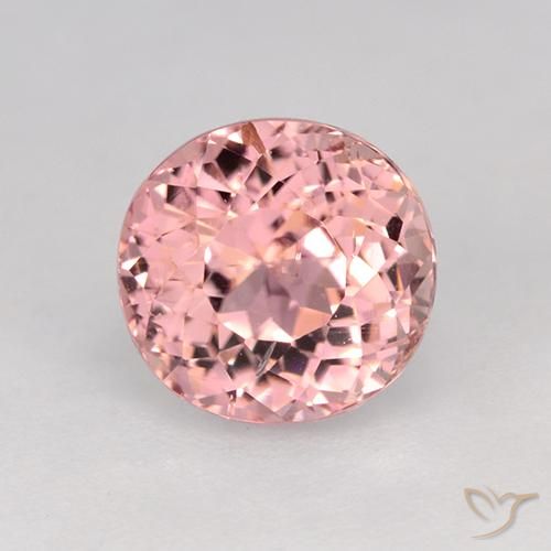 1.66ct طبيعي وردي فاتح تورمالين, بيضوي, قليلا جدا